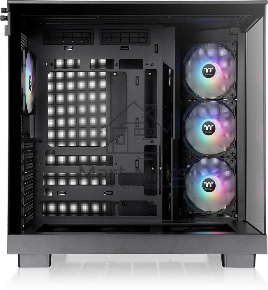 Компьютерный корпус Thermaltake View 380 XL TG ARGB черный без БП E-ATX 2x120мм 2xUSB3.0 audio bott PSU