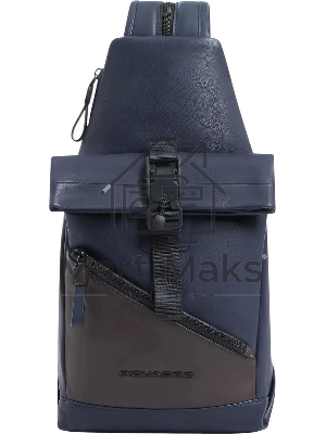 Рюкзак слинг Piquadro Harper CA6784AP/BLUTM синий/коричневый кожа