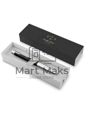Ручка шариковая Parker Urban Core (CW2150858) Muted Black CT, M, черные чернила, подарочная коробка с европодвесом