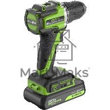 Дрель безударная Greenworks DD560 патрон:быстрозажимной реверс (3708407CUC)
