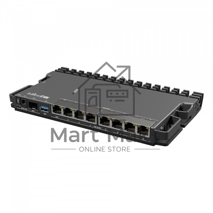 Маршрутизатор Mikrotik RB5009UPr+S+IN,7х 1G RJ45, 2.5G RJ45, 10G SFP+, 1xPoE in, 7x PoE out