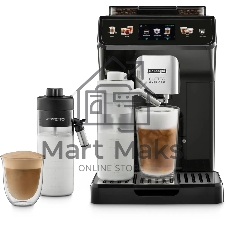 Кофемашина автоматическая DeLonghi ECAM450.55.G черный, исп. кофе - зерновой/молотый, 1.8 л, 1450 Вт, 19 бар