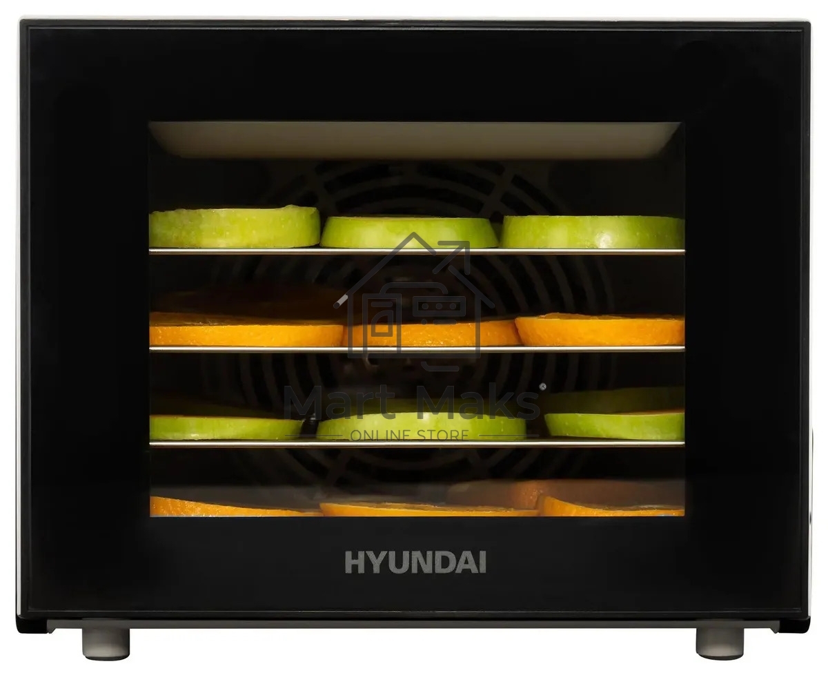 Сушка для фруктов и овощей Hyundai HYFD-1204 8под. 400Вт черный