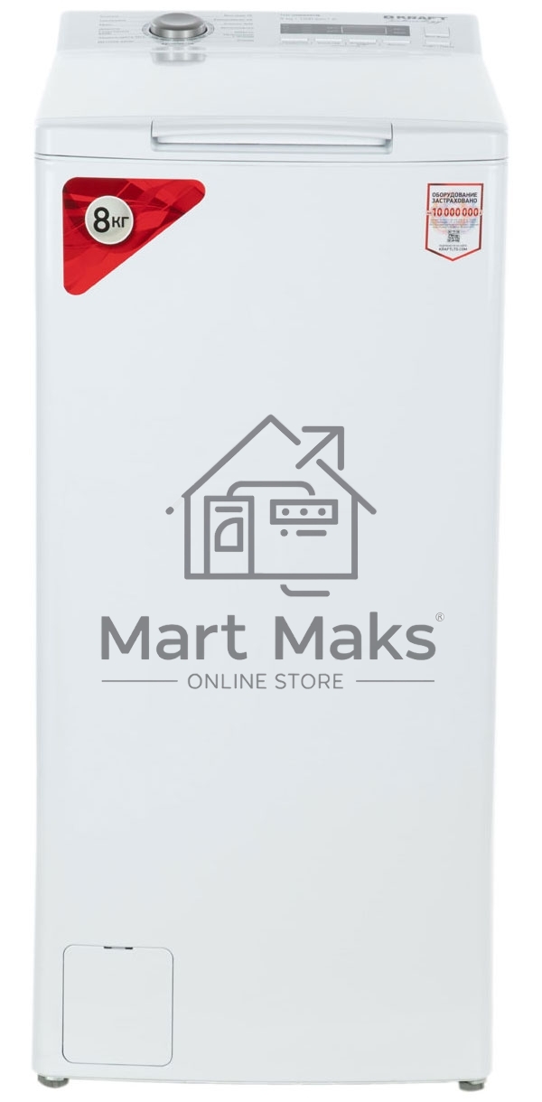 Стиральная машина Kraft Technology TCH-UMD8304W белый, загрузка вертикальная 8 кг, 1200 об/мин., класс: А