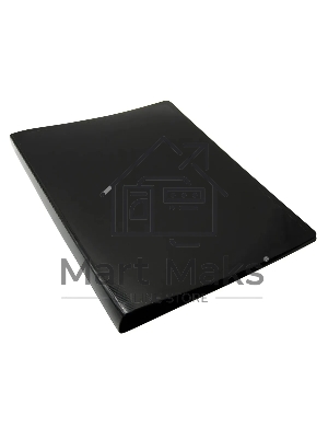 Папка с 20 прозрачными вкладками Бюрократ DeLuxe DLV20BLCK A4, пластик, 0.7мм, черный