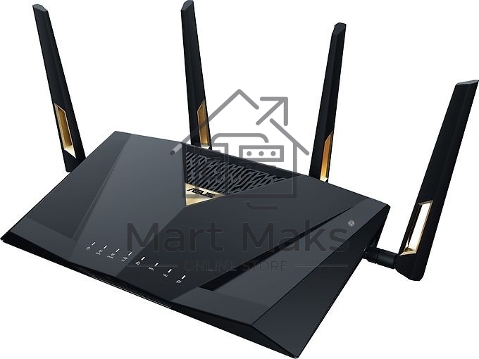 Маршрутизатор ASUS RT-BE88U, черный/желтый, 90IG08V0-MO3N0V