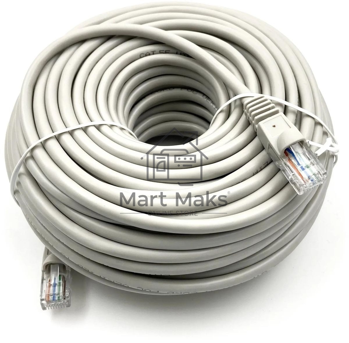 Патч-корд Buro UTP-5E-25M-G-LSZH серый UTP cat.5e RJ-45 (m)-RJ-45 (m) 25м