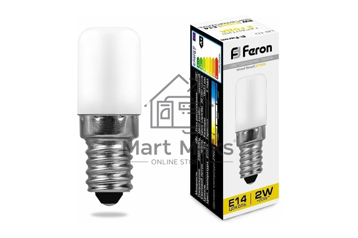 Лампа светодиодная FERON LB-10 (25295) 2W 230V E14 2700K