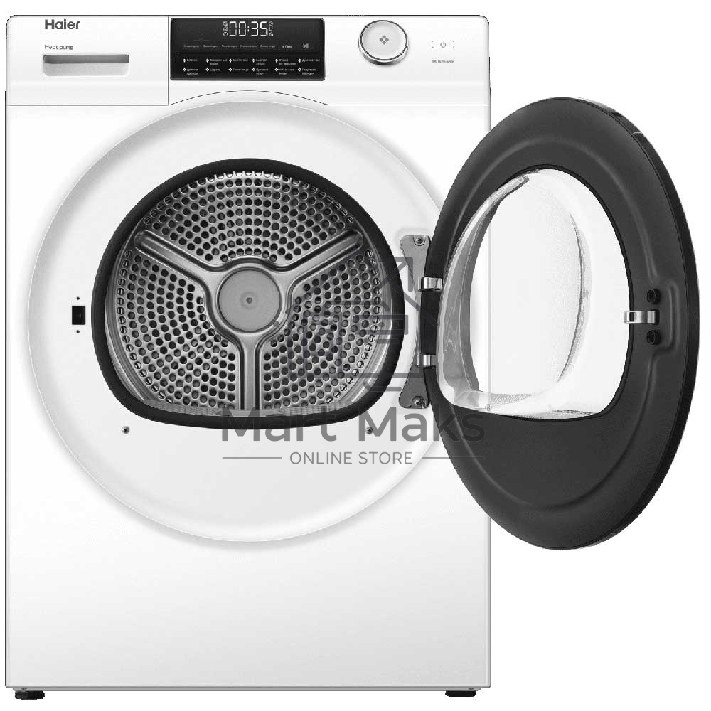 Сушильная машина Haier HD90-A2959 белый, 9 кг, сушка - тепловой насос, программ - 12, 59.5 x 84.5 x 66.5 см