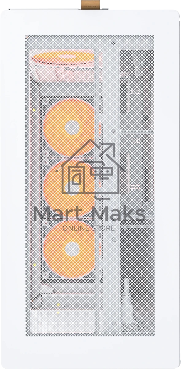 Компьютерный корпус Montech HS02 PRO белый без БП ATX 4x140мм 2xUSB 3.0 audio bott PSU