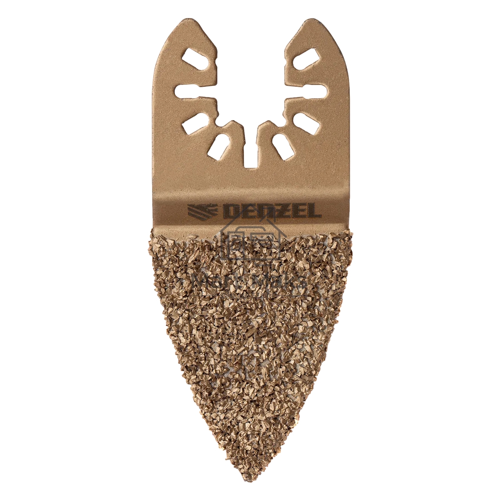 Насадка для МФИ Denzel шлифовальная дельтовидная, HM, по плитке и дереву, 33 мм