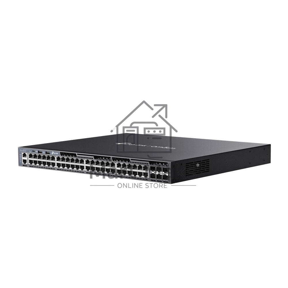 Стекируемый управляемый коммутатор TP-Link SG6654X 3 го уровня Omada с 48 гигабитными портами и 6 портами SFP+