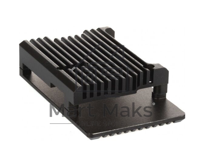 Компьютерный корпус Qumo Aluminum case without fan, Raspberry Pi 4, black(RS006)