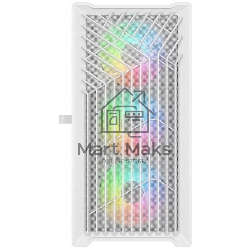 Компьютерный корпус Powercase Mistral Micro X4W, Tempered Glass, 4х 120mm 5-color fan, белый, mATX (CMMXW-L4)