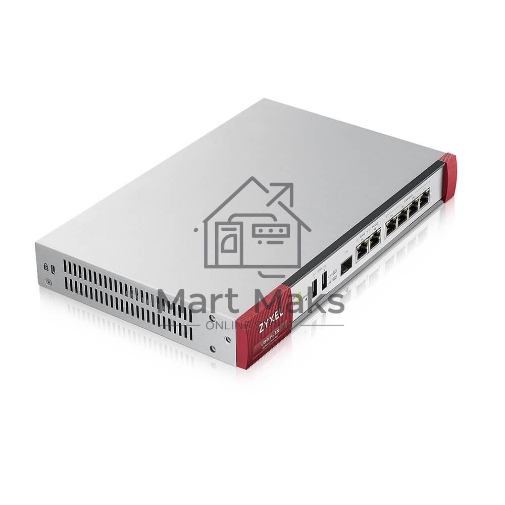 Межсетевой экран Zyxel USG FLEX 200HP, Rack, 1xRJ-45: 1/2.5G (LAN/WAN), 1xRJ-45: 1/2.5G PoE+ (LAN/WAN), 6xRJ-45: 1G (LAN/WAN), 1xUSB3.0 **