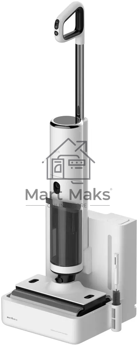 Пылесос моющий Deerma DEM-VX910W белый/черный, питание от аккумулятора, 230 Вт, уборка влажная/сухая, пылесборник 0.7 л, работа от АКБ max - 45 мин