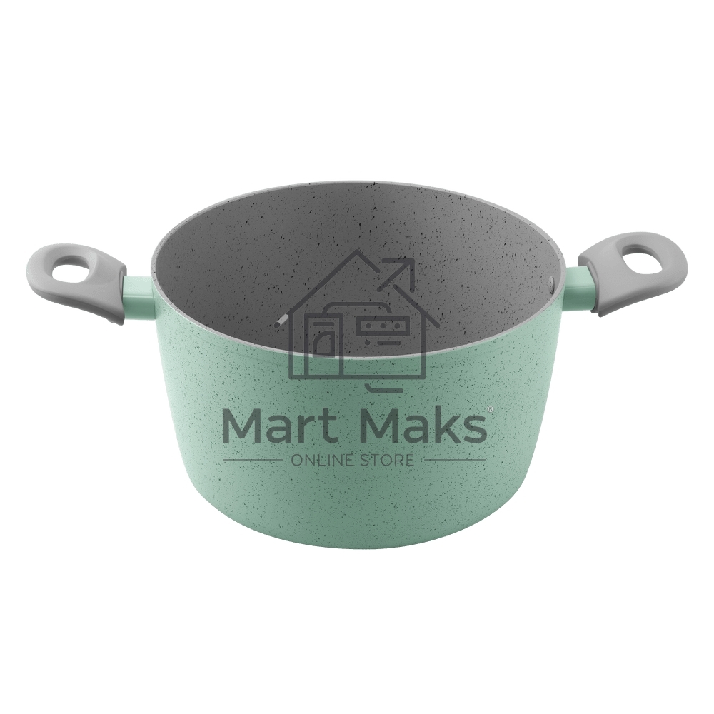 Кастрюля Maunfeld HELGA MCS57FA05FS из кованого алюминия со стеклянной крышкой, 24 см, 5,7 л.