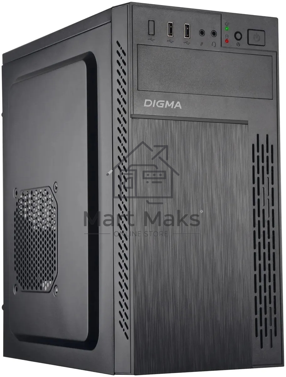Компьютерный корпус Digma DCC-MN301 черный без БП mATX 1x80mm 2x120mm 1xUSB2.0 1xUSB3.0 audio