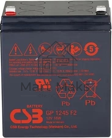 Батарея для ИБП CSB GP 1245 F2 (12V16W) 12В