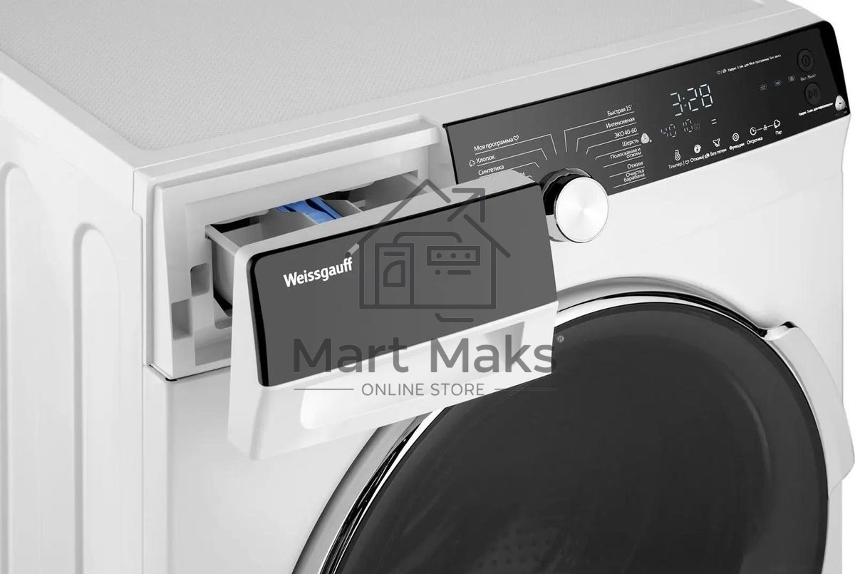 Стиральная машина Weissgauff WM 4027 Inverter Steam (431558) белый, загрузка фронтальная 7 кг, 1200 об/мин, класс: А