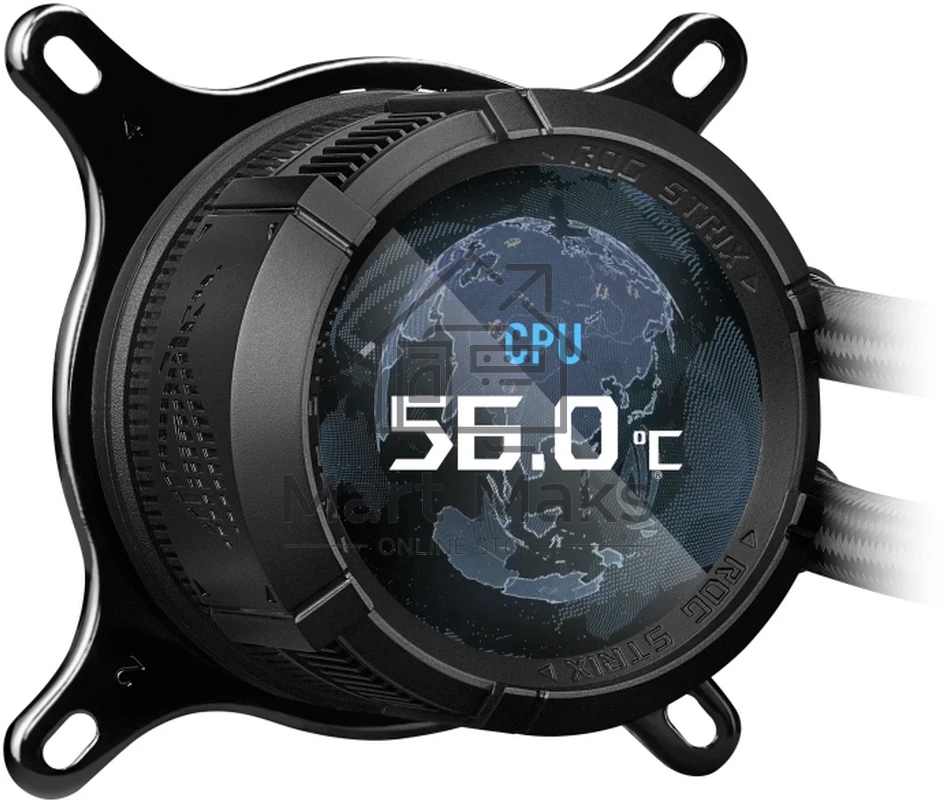 Жидкостная система охлаждения ASUS ROG STRIX LC III 360 ARGB LCD 90RC00W1-M0UAY0 черный 120мм алюминий+медь 2200rpm 36db 4-pin