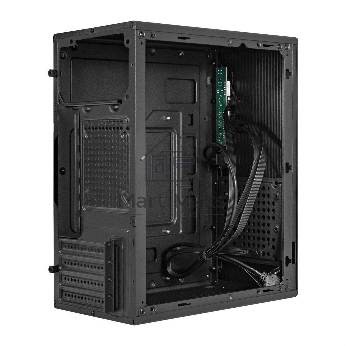 Корпус Minitower ExeGate BAA-303MU-UNS350 (mATX, БП UNS350 с вент. 12см, 2*USB+1*USB3.0, HD Audio, черный)
