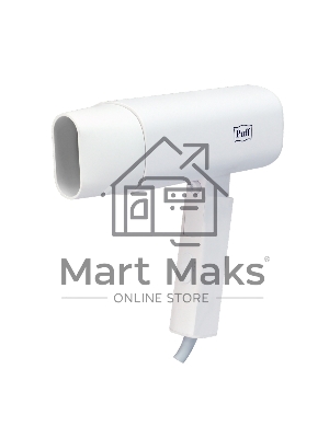 Фен для волос Puff 1802, белый, 1,8 кВт