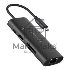Разветвитель USB-C A4Tech DST-80C 2порт. серый