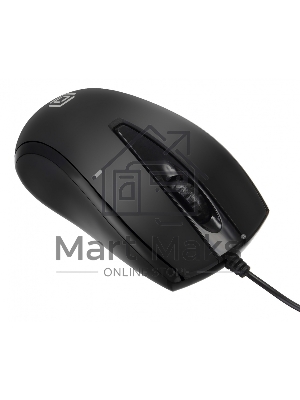 Мышь проводная Oklick 325M черный, 1000 dpi, USB, кнопки - 3