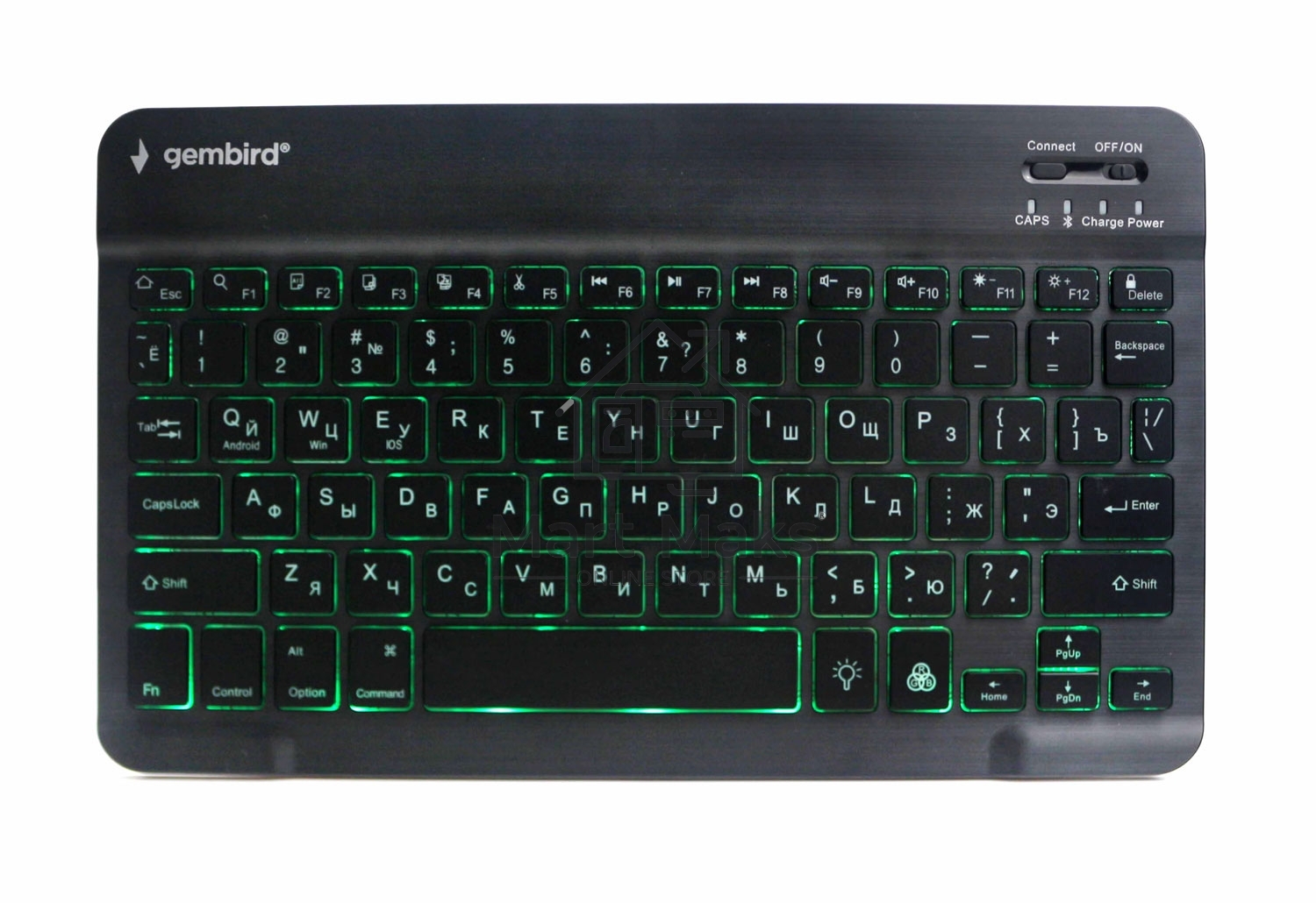 Клавиатура беспроводная Gembird KBW-4N, 78 кл., Bluetooth, ножн.тип клавиш, ультратонкая