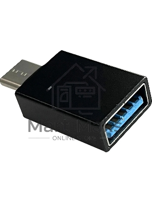 Адаптер Buro BU-USB2-AF-CM USB A(f) USB Type-C (m) черный