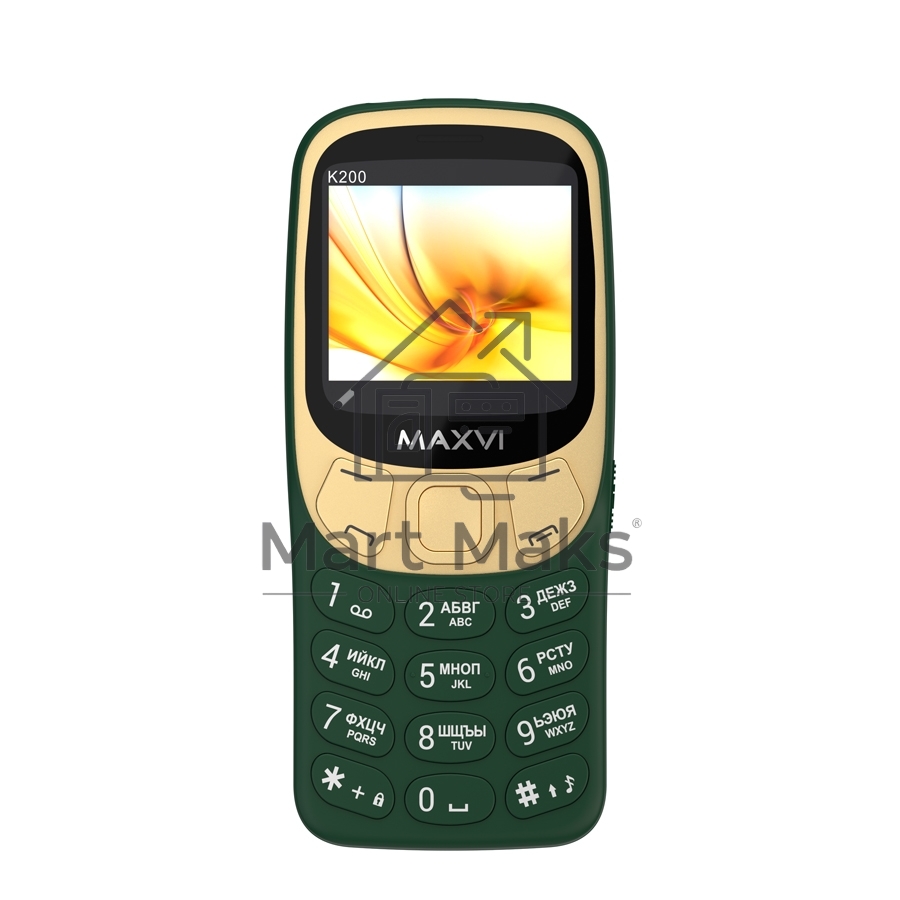 Мобильный телефон Maxvi K200 dark green