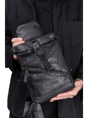 Рюкзак слинг Piquadro Harper CA6784AP/N черный кожа