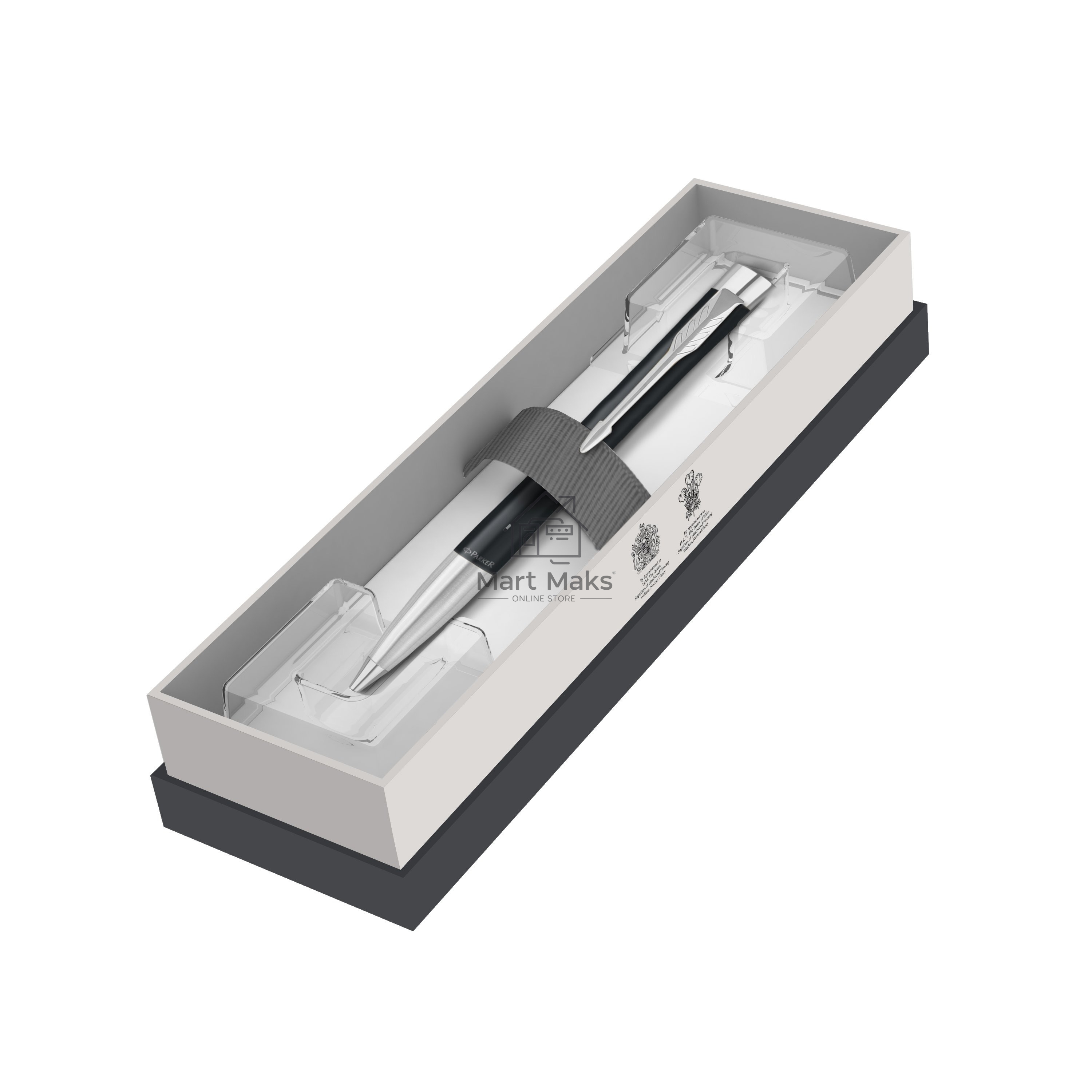 Ручка шариковая Parker Urban Core (CW2150858) Muted Black CT, M, черные чернила, подарочная коробка с европодвесом