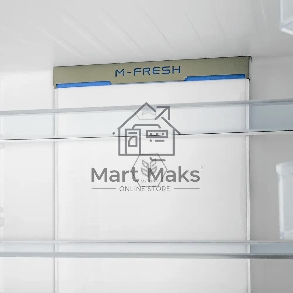 Холодильник Maunfeld MFF181NFB черный глянцевый, трехкамерный, 333/164л, морозилка сбоку, No Frost, Side by Side