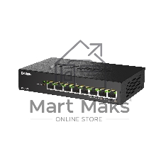 Коммутатор D-Link DMS-108P/A1A, 8×2.5 Гбит/с, неуправляемый