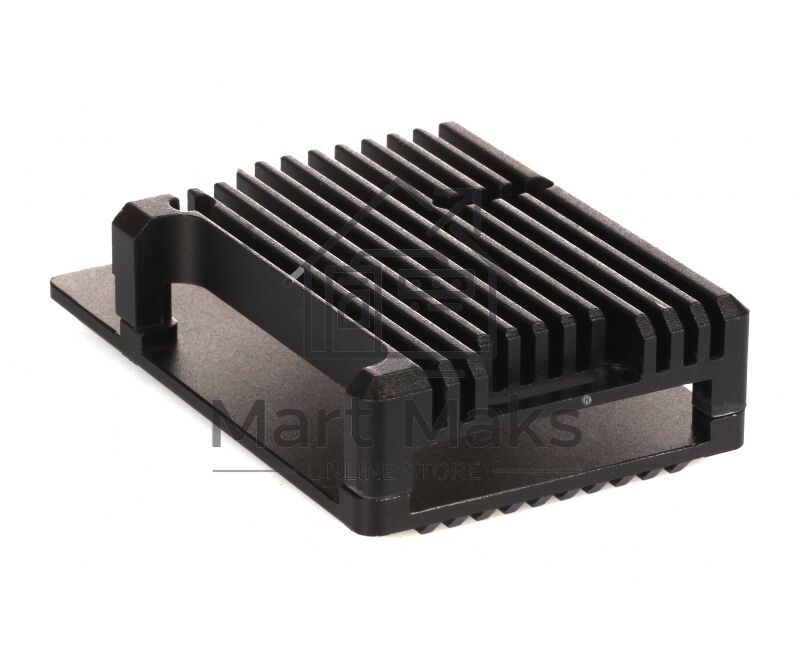 Компьютерный корпус Qumo Aluminum case without fan, Raspberry Pi 4, black(RS006)