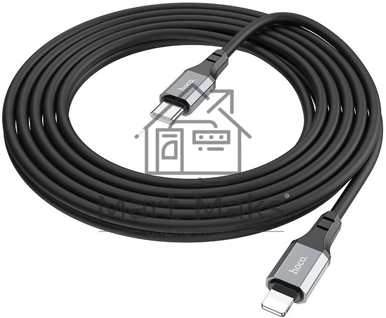 Кабель Hoco X92 Honest PD USB Type-C (m)-Lightning (m) 3м черный коробка