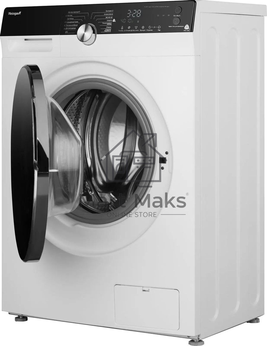 Стиральная машина Weissgauff WM 4027 Inverter Steam (431558) белый, загрузка фронтальная 7 кг, 1200 об/мин, класс: А