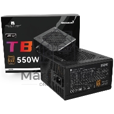 Блок питания Thermalright TR-TB550S, 550W 80+ Bronze (ATX, 3, Non-modular, 1x24(20+4)pin 550мм, 1xCPU*2 8(4+4)pin 600+150мм, 1xPCIe 8(6+2)pin 450мм, 1xSATA*3+MOLEX4pin*1 400+150+150+150мм, 1xSATA*2+MOLEX4pin*2 400+150+150+150мм, Active, 120x120мм, 150x140x86mm, APFC, )