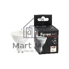 Лампа светодиодная Feron PRO LB-1607 7Вт 230В GU10 дневной с линзой 38 гр.