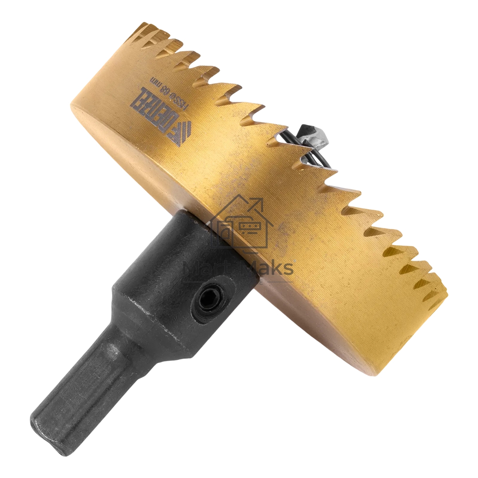 Коронка по металлу Denzel HSS, 68 мм, нитридтитановое покрытие