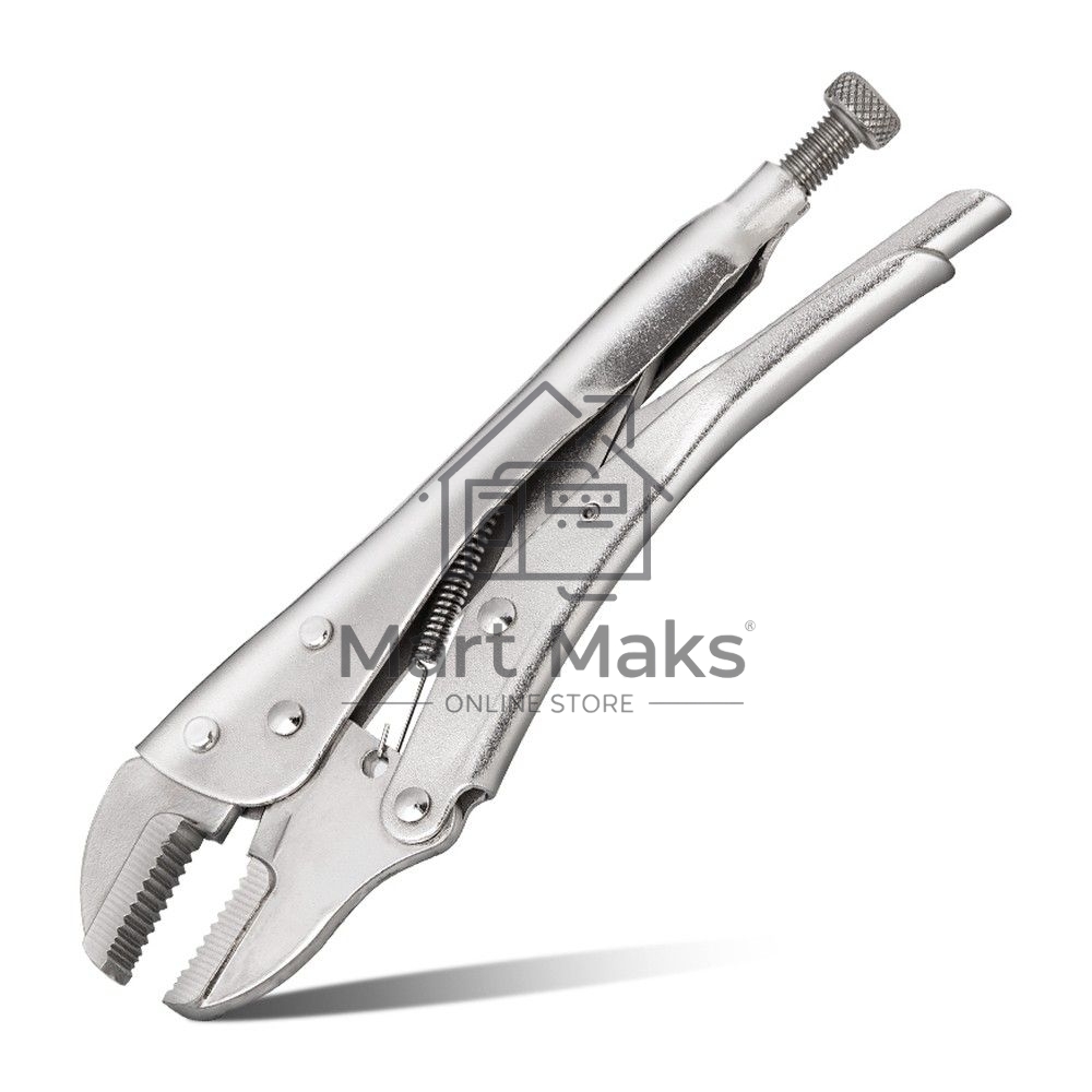 Зажимные клещи с прямыми губками Deli DL109010 220мм, рабочий ход 65мм, регулировочный винт