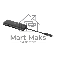 Разветвитель USB-C A4Tech DST-80C 2порт. серый