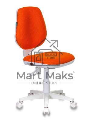 Кресло детское Бюрократ CH-W213/TW-96-1 оранжевый TW-96-1 (пластик белый)