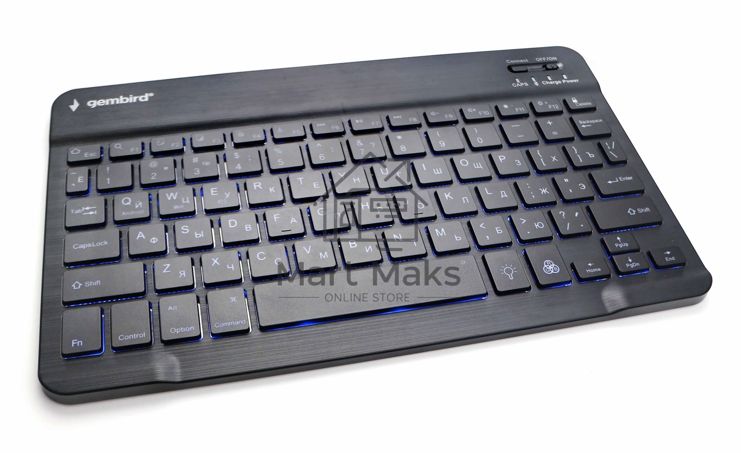 Клавиатура беспроводная Gembird KBW-4N, 78 кл., Bluetooth, ножн.тип клавиш, ультратонкая