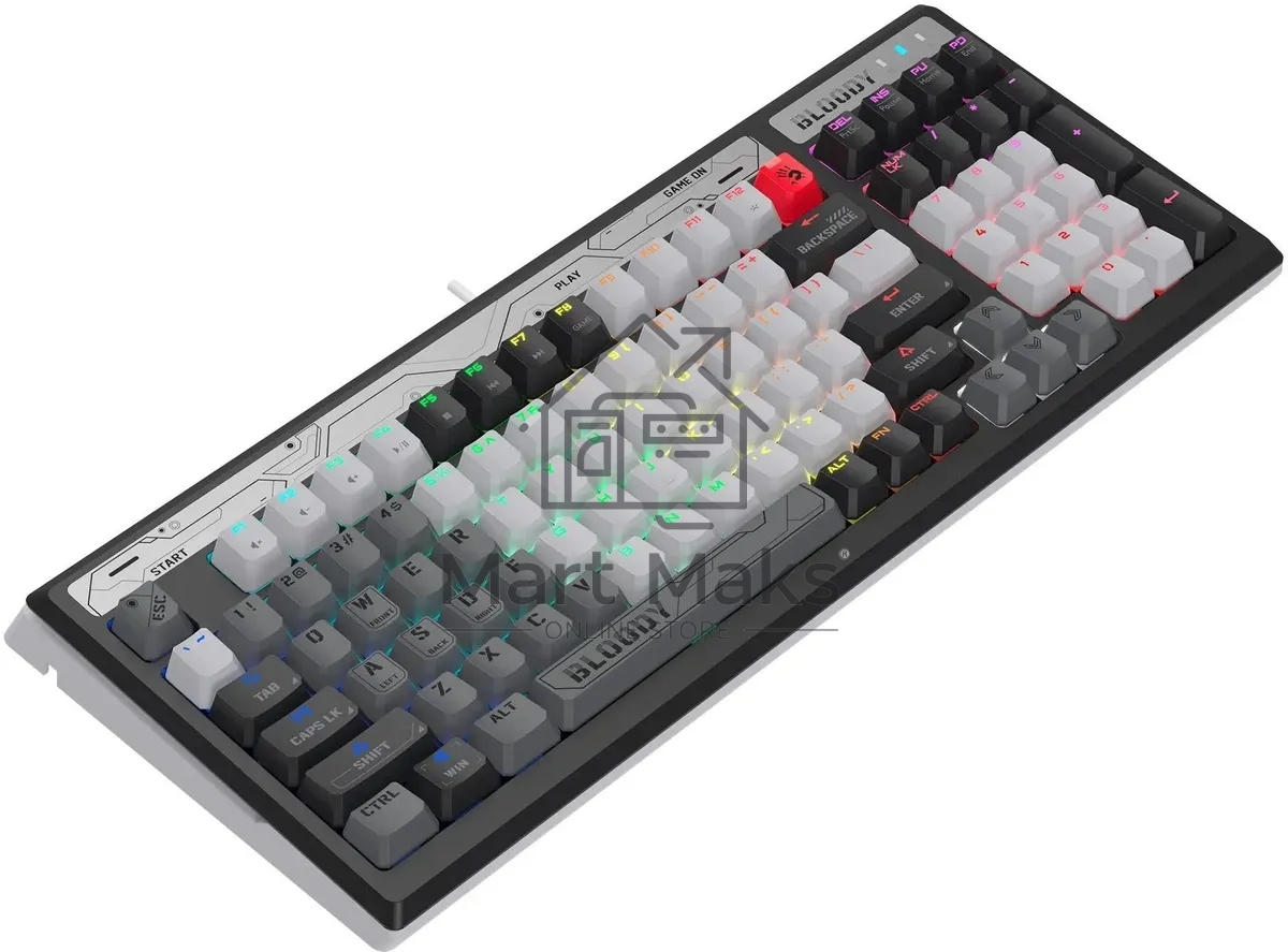 Клавиатура A4Tech Bloody B950 механическая серый/черный USB for gamer LED (B950)