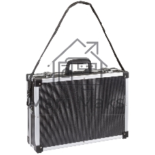 Ящик для инструмента пластиковый Fit усиленный алюминием 430x310x130 мм, черный