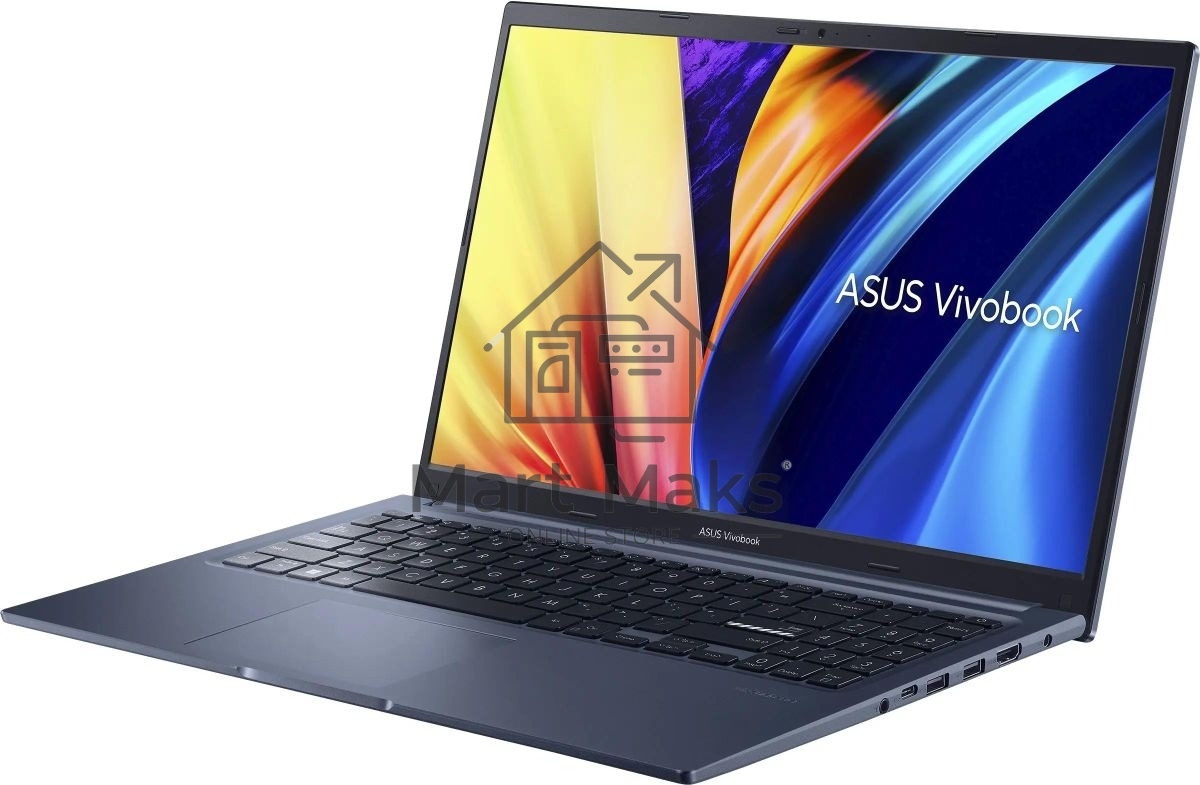 Ноутбук Asus Vivobook 15 X1502VA-BQ924 синий 90NB10T1-M01890 Core i7 13620H 16Gb SSD512Gb Intel Iris Xe graphics 15.6