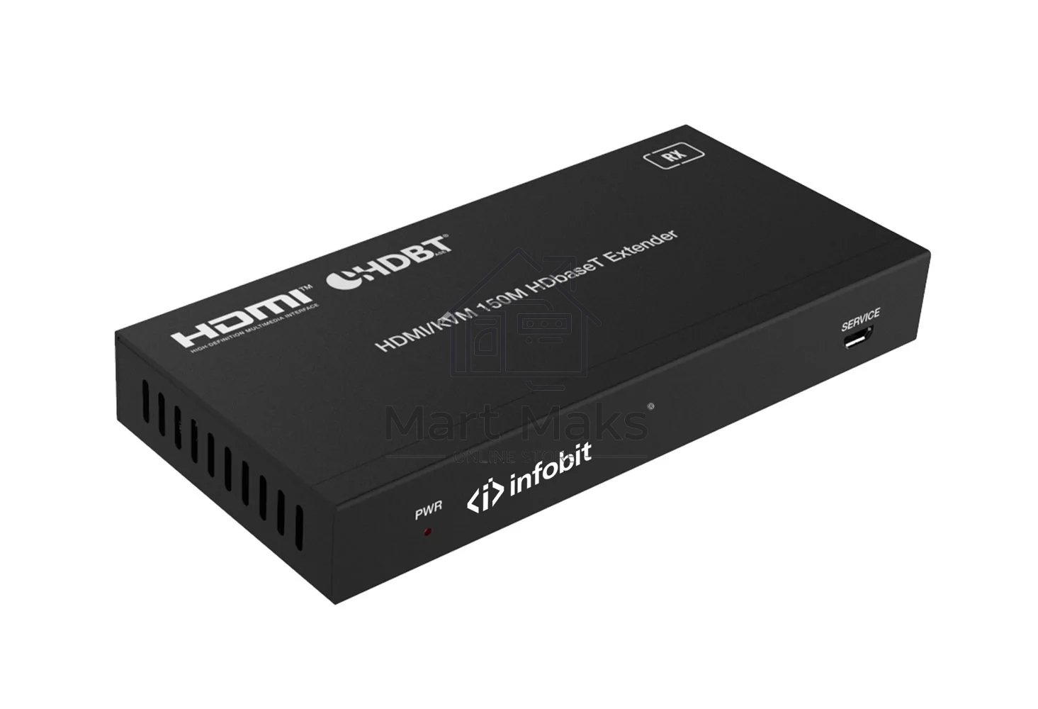Удлинитель сигнала Infobit E150SK HDBaseT (Tx и Rx), HDMI 18,0 Гбит/с, 150 м для 1080p, 120 м для 4K/60 Гц., KVM, Двунаправленный ИК и RS232, POC, HDCP 2.2, Комплект.